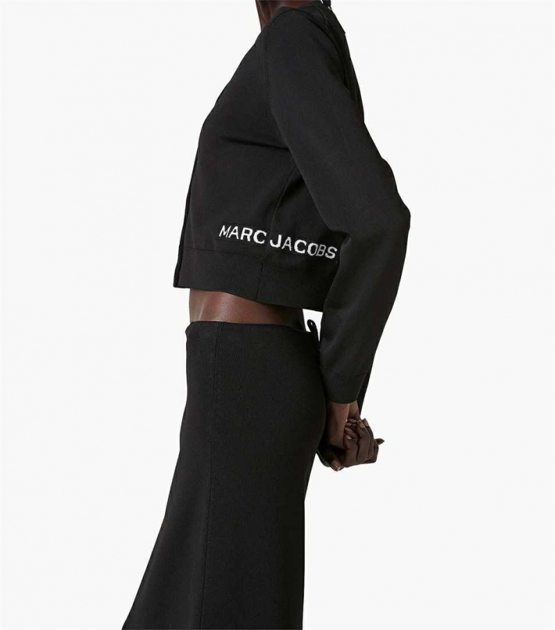 Black Women's Marc Jacobs The Cropped Cardigan | USA000571