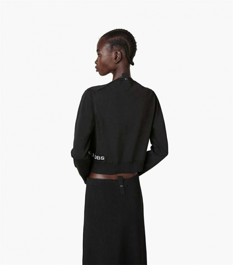 Black Women's Marc Jacobs The Cropped Cardigan | USA000571
