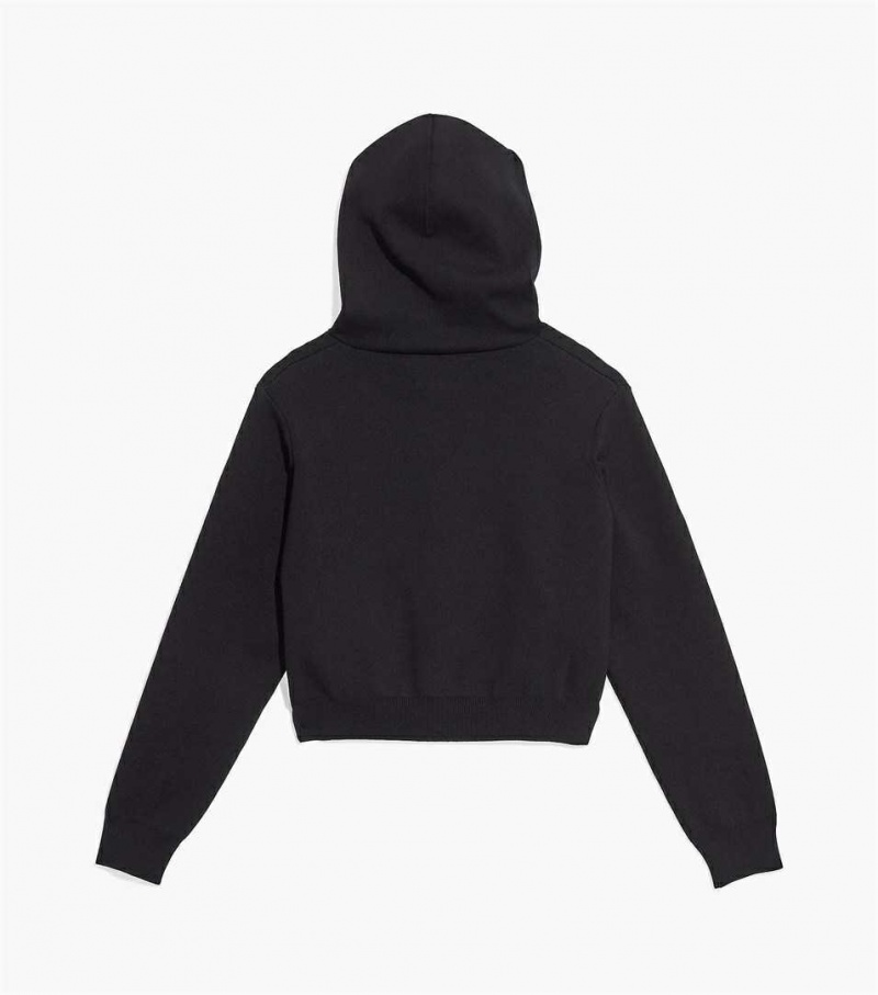 Black Women's Marc Jacobs The Cropped Hoodie | USA000589