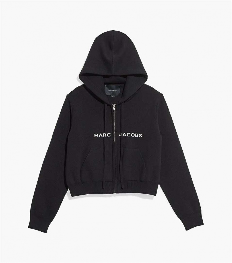 Black Women\'s Marc Jacobs The Cropped Hoodie | USA000589