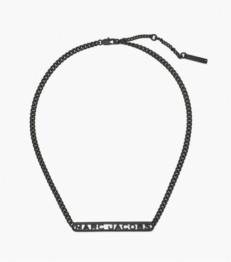 Black Women\'s Marc Jacobs The Monogram Chain DTM Necklaces | USA000489