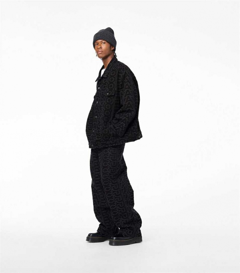 Black Women's Marc Jacobs The Monogram Denim Jackets | USA000602