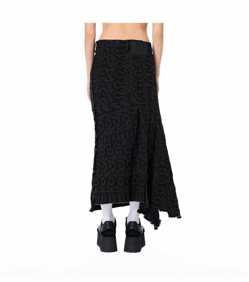 Black Women's Marc Jacobs The Monogram Denim Skirts | USA000640