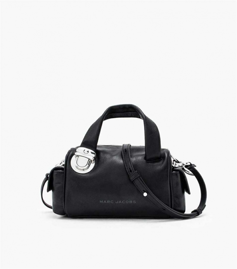 Black Women\'s Marc Jacobs The Pushlock Mini Satchel Bags | USA000206