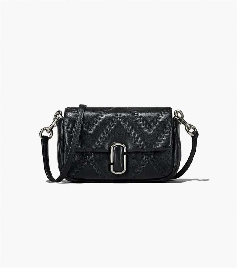 Black Women's Marc Jacobs The Quilted Leather J Marc Mini Shoulder Bags | USA000232