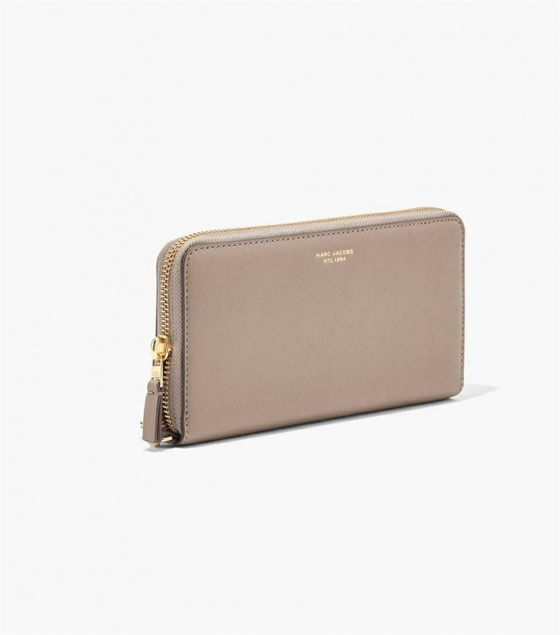 Black Women's Marc Jacobs The Slim 84 Continental Wristlet Wallets | USA000349