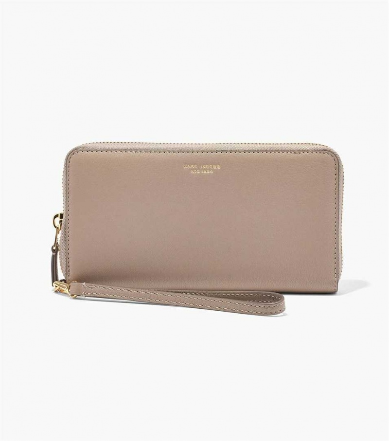 Black Women\'s Marc Jacobs The Slim 84 Continental Wristlet Wallets | USA000349