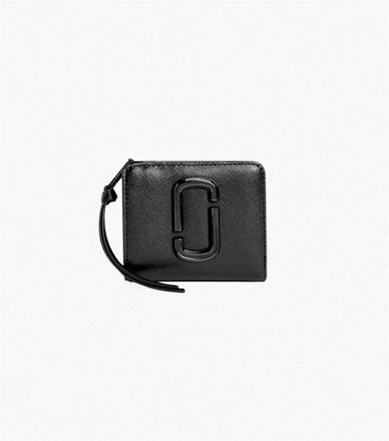 Black Women\'s Marc Jacobs The Snapshot Dtm Mini Compact Wallets | USA000326