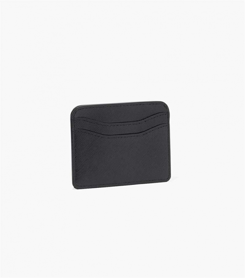 Black Women's Marc Jacobs The Snapshot Dtm Card Case Wallets | USA000327