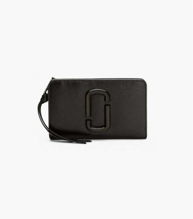 Black Women\'s Marc Jacobs The Snapshot Mini Compact Wallets | USA000324