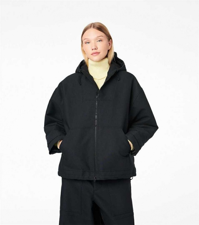 Black Women's Marc Jacobs The Technical Padded Jackets | USA000596