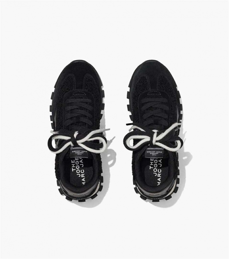 Black Women's Marc Jacobs The Teddy Jogger Sneakers | USA000782