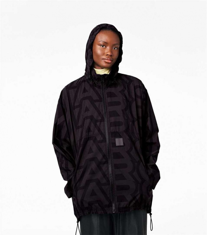 Black / Grey Women's Marc Jacobs The Monogram Ripstop Jackets | USA000598