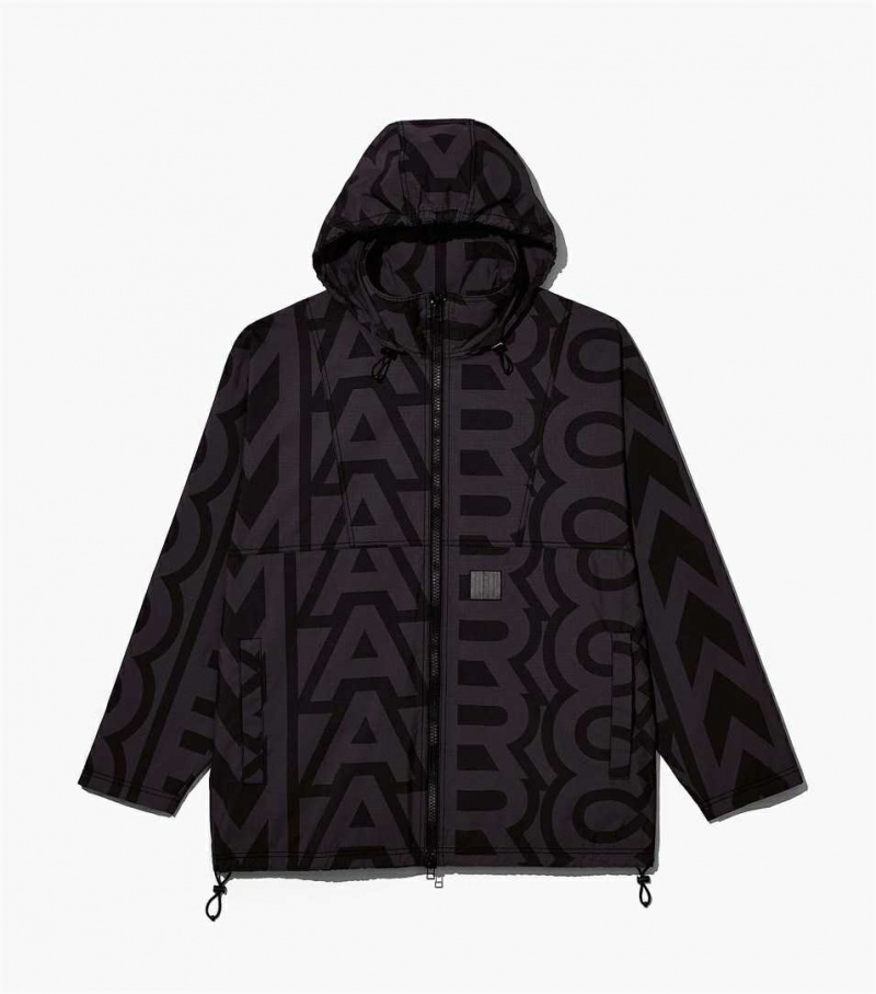Black / Grey Women\'s Marc Jacobs The Monogram Ripstop Jackets | USA000598