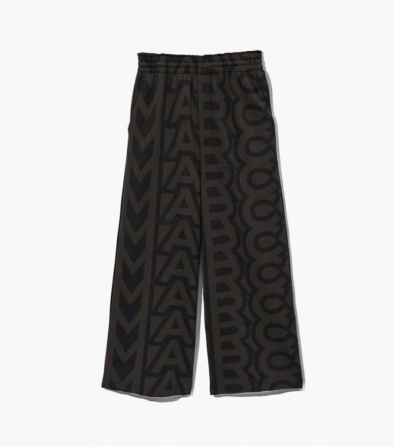 Black / Grey Women\'s Marc Jacobs The Monogram Oversized Pants | USA000620