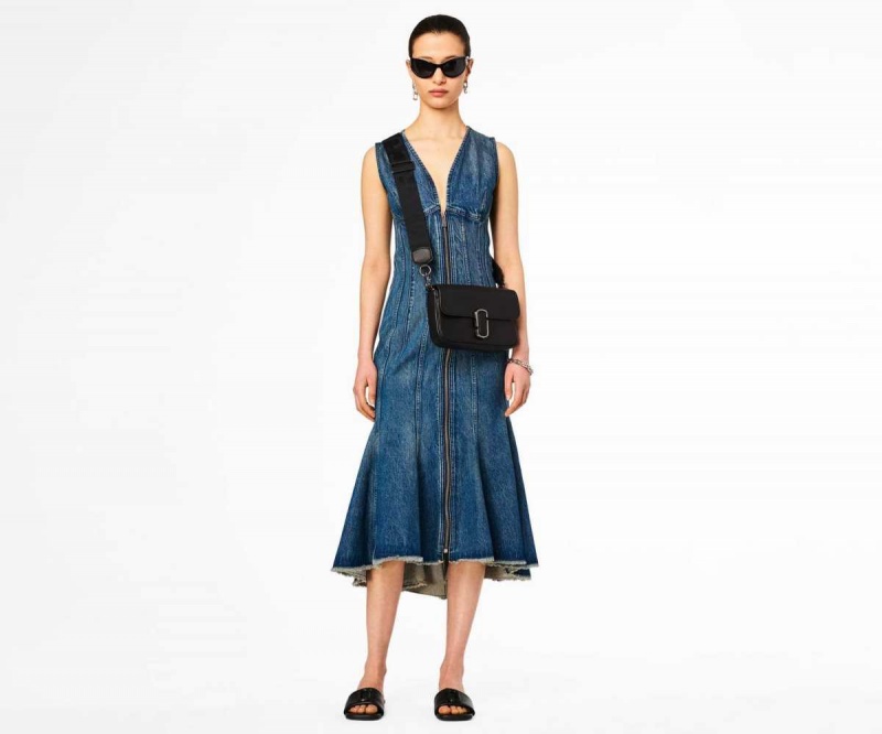 Black / Gunmetal Women's Marc Jacobs J Marc Shoulder Bags | USA000254