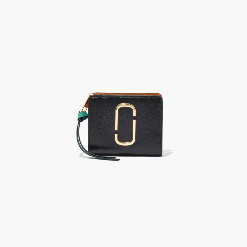 Black / Honey Ginger Multi Women\'s Marc Jacobs Snapshot Mini Compact Wallets | USA000418