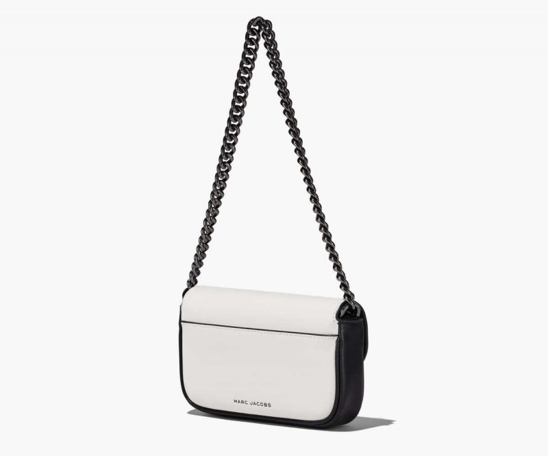 Black / White Women's Marc Jacobs Bi-Color J Marc Mini Bags | USA000182