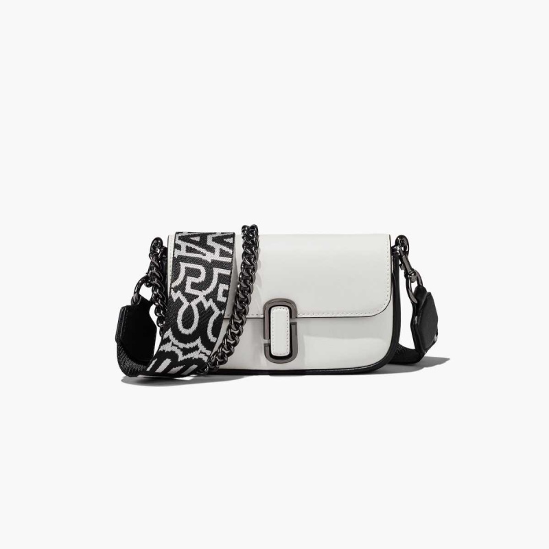 Black / White Women\'s Marc Jacobs Bi-Color J Marc Mini Bags | USA000182