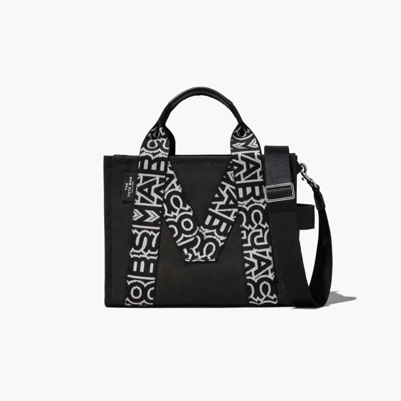 Black / White Women\'s Marc Jacobs M Medium Tote Bags | USA000100