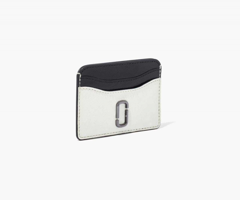 Black / White Women's Marc Jacobs Snapshot Card Cases | USA000382