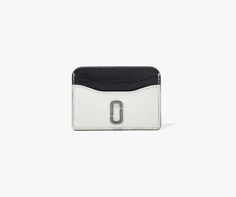 Black / White Women's Marc Jacobs Snapshot Card Cases | USA000382