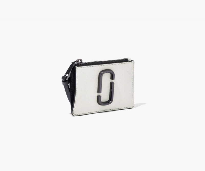 Black / White Women's Marc Jacobs Snapshot Top Zip Multi Wallets | USA000432