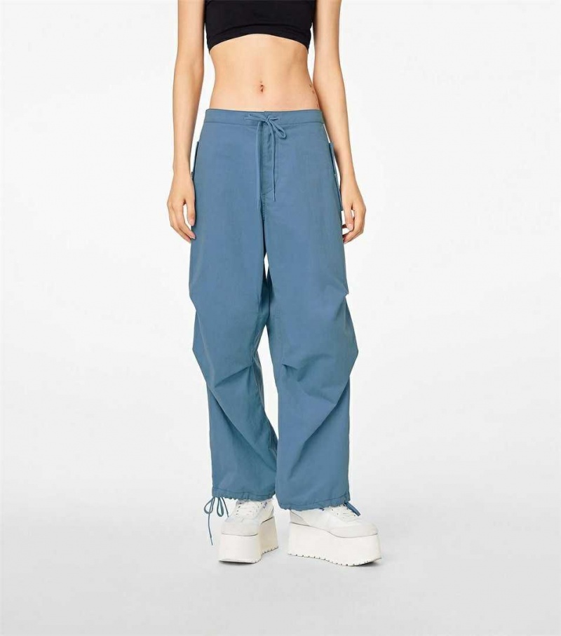 Blue Grey Women's Marc Jacobs The Baggy Drawstring Pants | USA000624