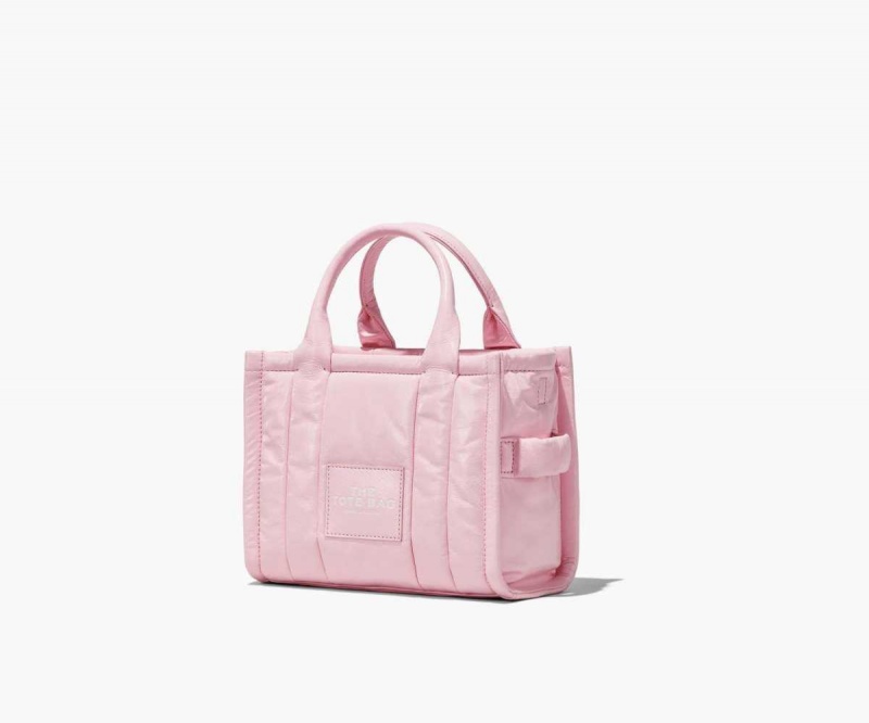 Bubblegum Women's Marc Jacobs Shiny Crinkle Mini Tote Bags | USA000028