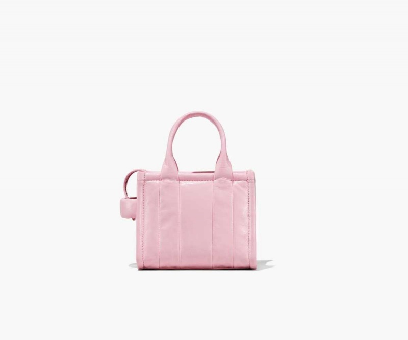 Bubblegum Women's Marc Jacobs Shiny Crinkle Micro Tote Bags | USA000029