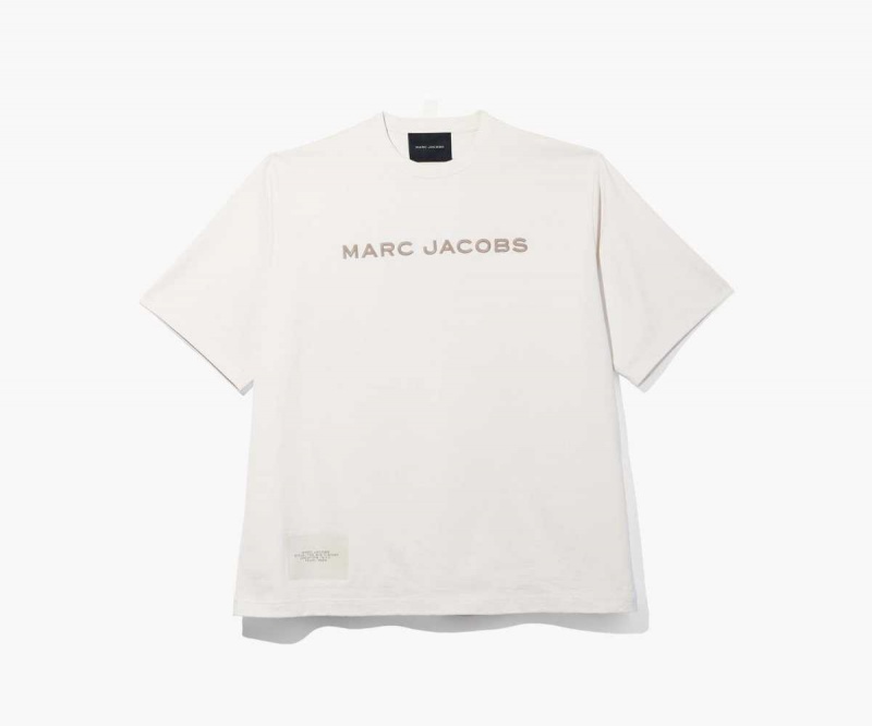 Chalk Women's Marc Jacobs Big T Shirts | USA000675