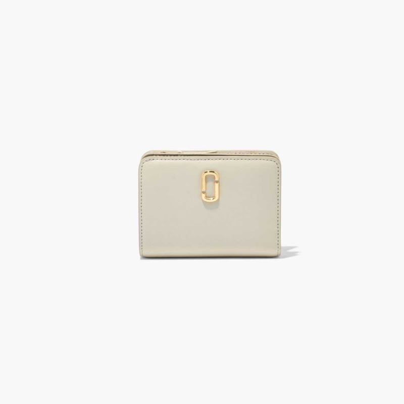 Cloud White Women\'s Marc Jacobs J Marc Mini Compact Wallets | USA000461