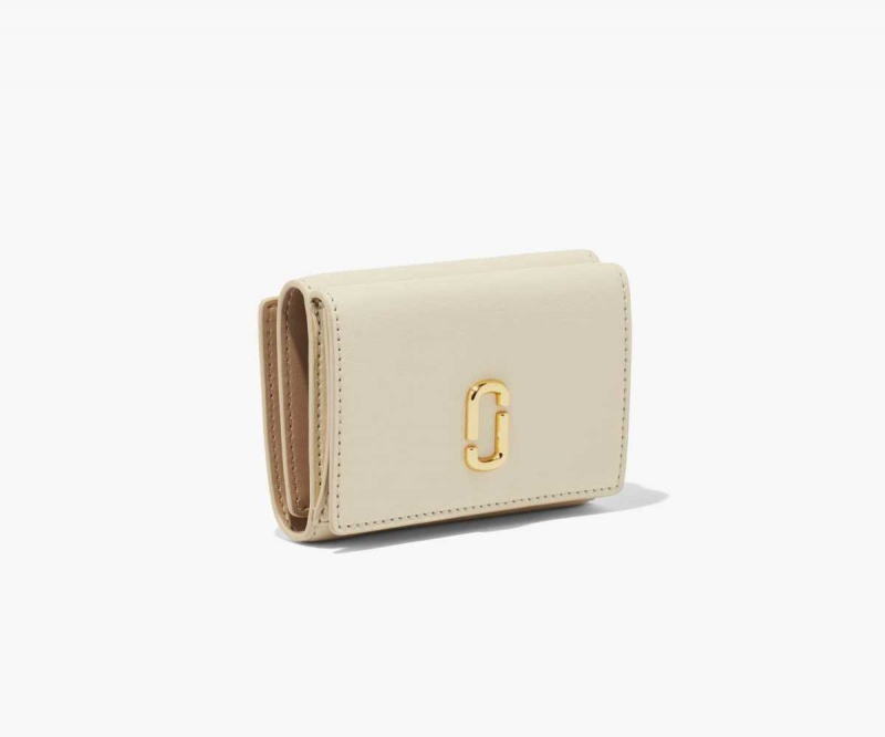 Cloud White Women's Marc Jacobs J Marc Trifold Wallets | USA000406