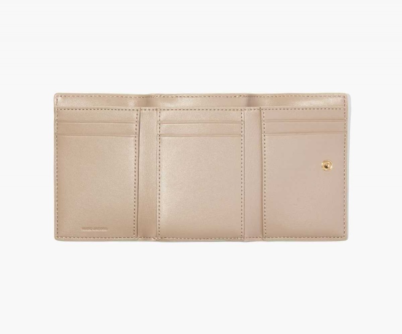 Cloud White Women's Marc Jacobs J Marc Trifold Wallets | USA000406