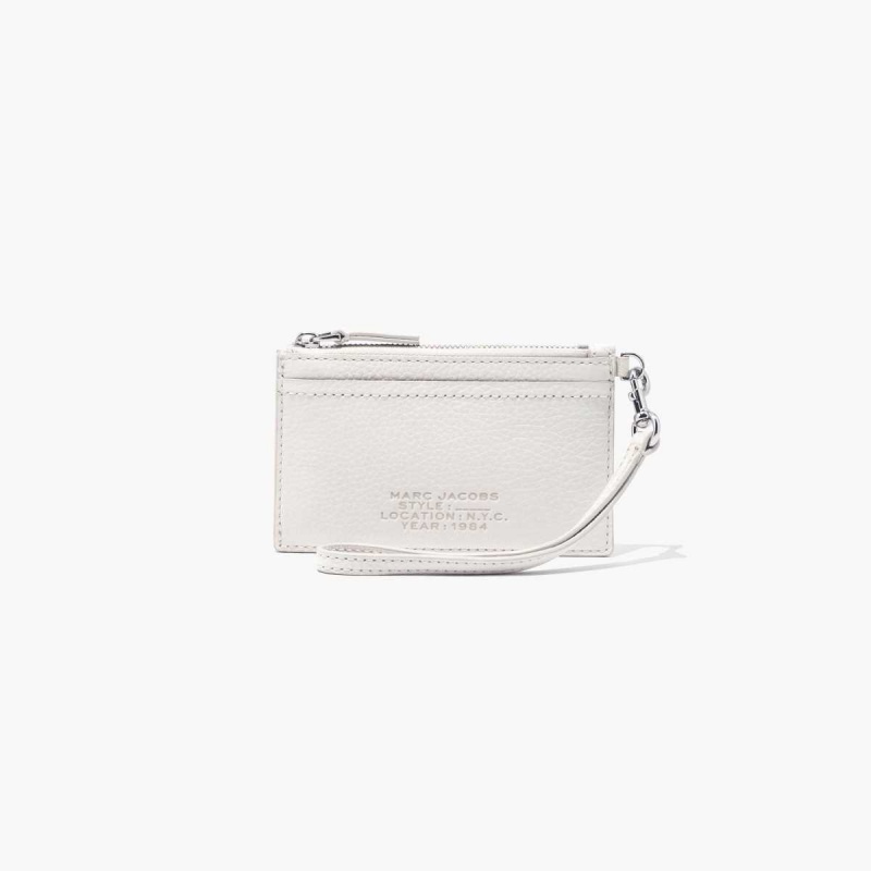 Cotton Women\'s Marc Jacobs Leather Top Zip Wristlet Wallets | USA000451