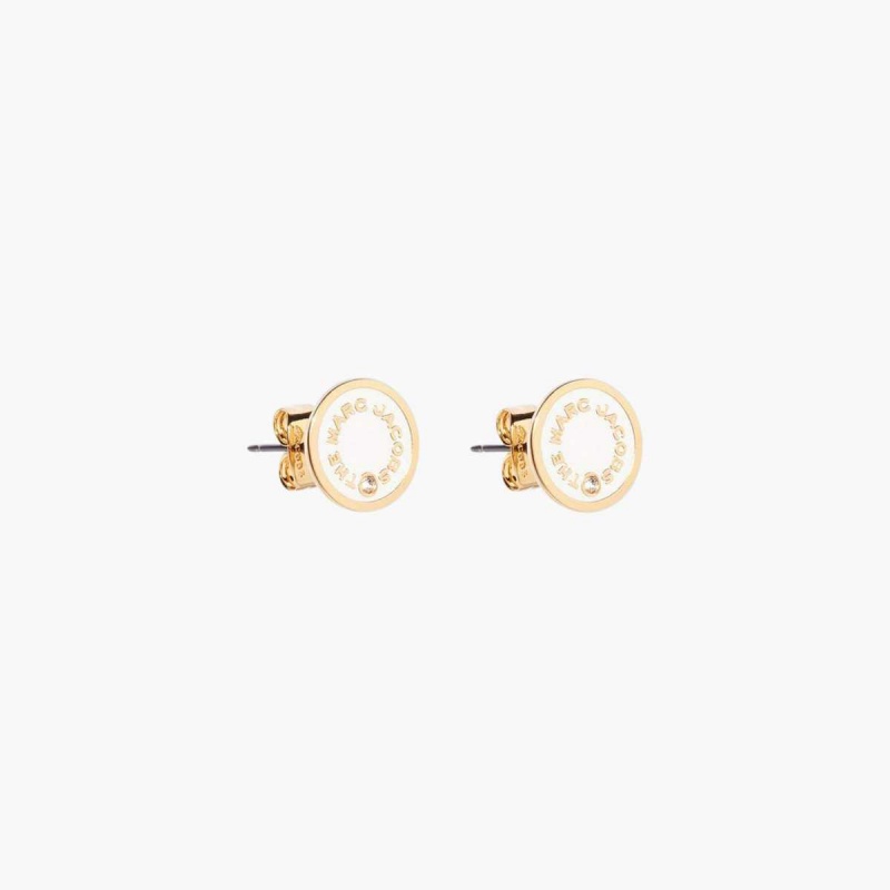 Cream Women\'s Marc Jacobs Medallion Studs Earrings | USA000740
