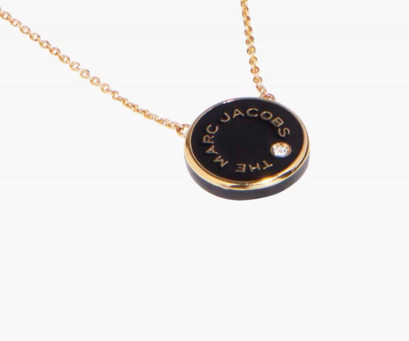 Cream / Gold Women's Marc Jacobs Medallion Pendant Necklaces | USA000751