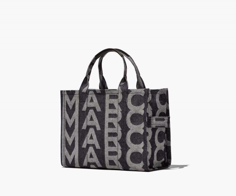 Denim Blue Women's Marc Jacobs Monogram Denim Medium Tote Bags | USA000135