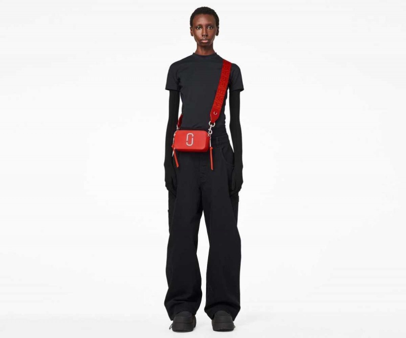 Electric Orange Multi Women's Marc Jacobs Bi-Color Snapshot Bags | USA000301