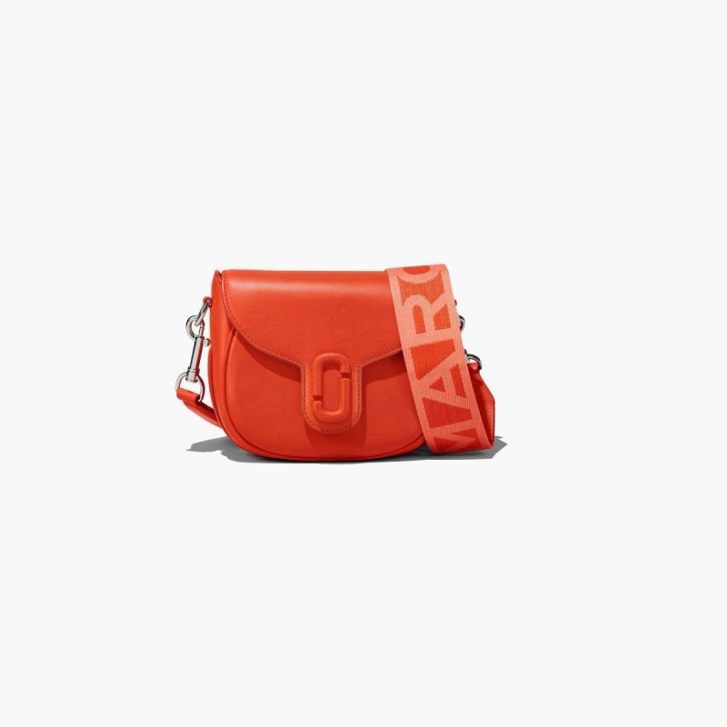 Electric Orange Women\'s Marc Jacobs J Marc Small Saddle Bags | USA000197