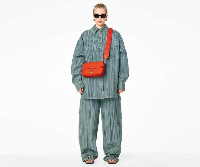 Electric Orange Women's Marc Jacobs J Marc Shoulder Bags | USA000250
