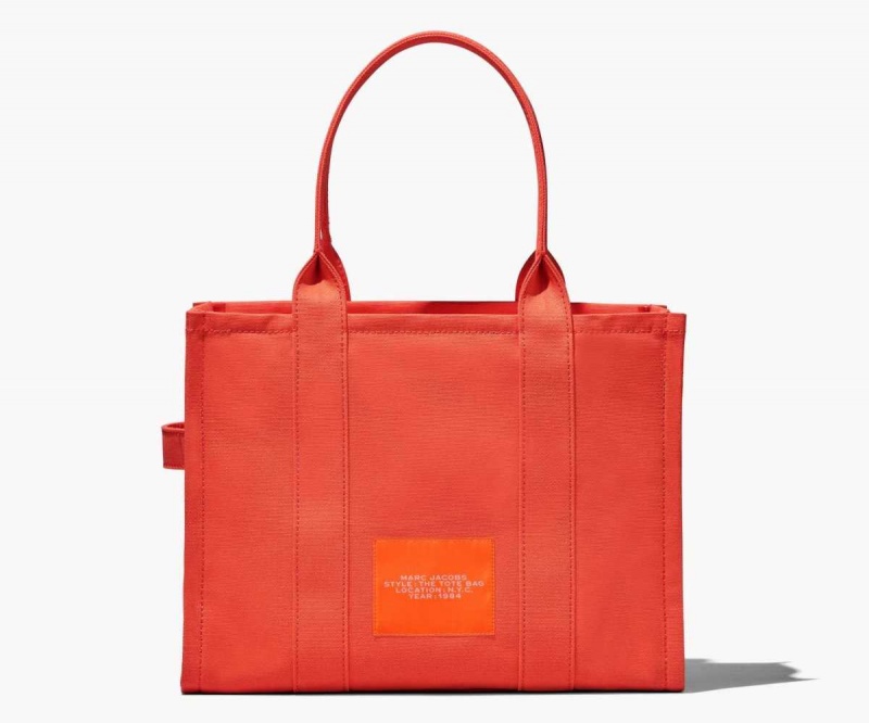 Electric Orange Women's Marc Jacobs Large Tote Bags | USA000146