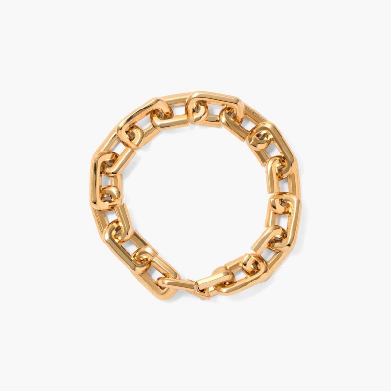 Gold Women\'s Marc Jacobs J Marc Chain Link Bracelets | USA000716