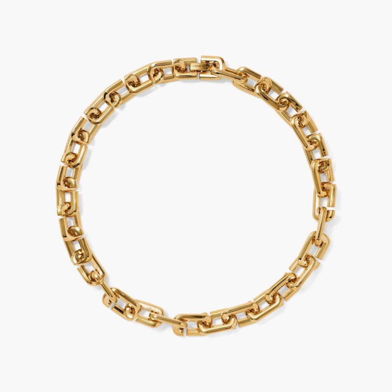 Gold Women\'s Marc Jacobs J Marc Chain Link Necklaces | USA000752