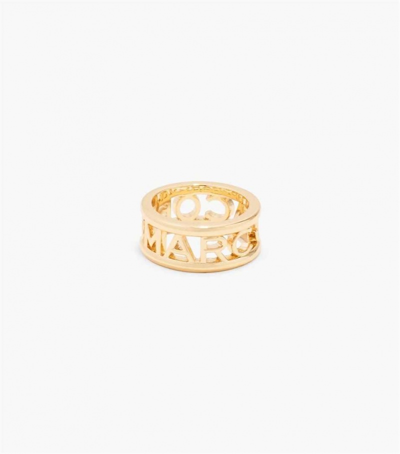 Gold Women\'s Marc Jacobs The Monogram Rings | USA000494