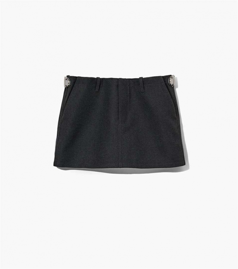 Grey Women\'s Marc Jacobs The Pushlock Mini Skirts | USA000637