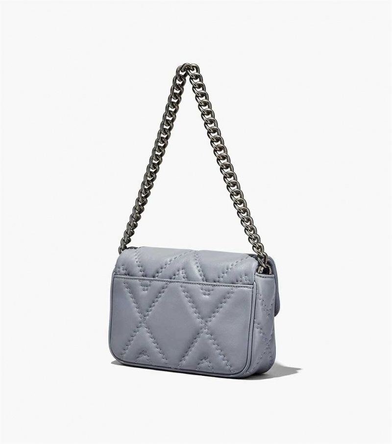 Grey Women's Marc Jacobs The Quilted Leather J Marc Shoulder Bags | USA000225
