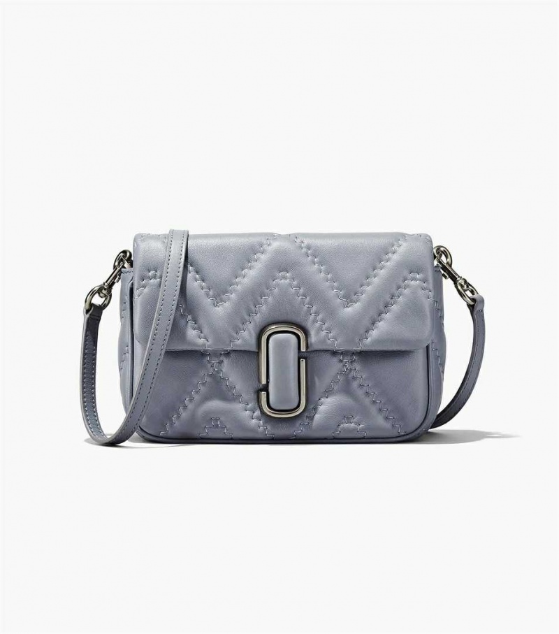 Grey Women's Marc Jacobs The Quilted Leather J Marc Shoulder Bags | USA000225