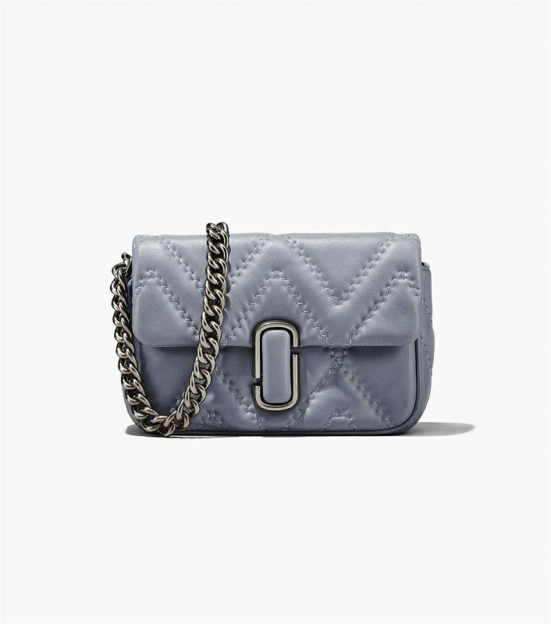 Grey Women\'s Marc Jacobs The Quilted Leather J Marc Shoulder Bags | USA000225