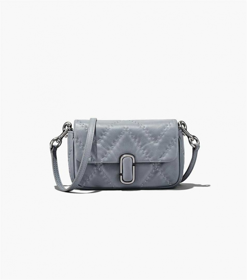 Grey Women's Marc Jacobs The Quilted Leather J Marc Mini Shoulder Bags | USA000230